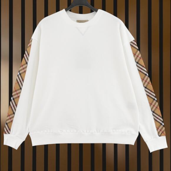 Burberr White Sweatshirt